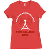 amateur ham radio callsign antenna Ladies Fitted T-Shirt