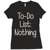 lazy day humour Ladies Fitted T-Shirt