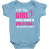 all this girl care about is volleyball Baby Onesie