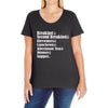 hobbit meals Ladies Curvy T-Shirt
