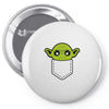 cute yoda pocket Pin-back button