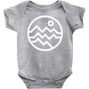 mountain bold (for dark) Baby Bodysuit