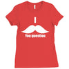 mustache (3) Ladies Fitted T-Shirt