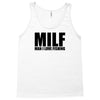 milf man i love fishing t shirt funny outdoors clever humor tee fisher Tank Top