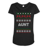 ugly christmas aunt Maternity Scoop Neck T-shirt