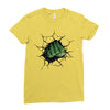 Hulk Fist Ladies Fitted T-Shirt