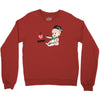 Cute Baby Painter's Mom Love Crewneck Sweatshirt