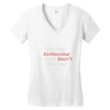not antisocial Women's V-Neck T-Shirt