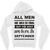 all men are created equal september Zipper Hoodie