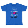 Reading Yoga Wine Balance Toddler T-shirt