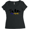 Beauty and The Beast Squadgoals Women's Triblend Scoop T-shirt