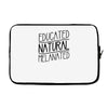 educated, natural, melanated Laptop sleeve