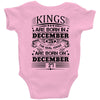 Real Kings Are Born On December 27 Baby Onesie