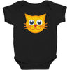 cat yellow Baby Bodysuit