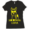 no drama llama (2) Ladies Fitted T-Shirt