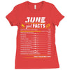 June Girl Facts Cancer Ladies Fitted T-Shirt