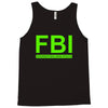 mens fbi print casual slim Tank Top