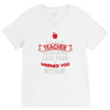 funny teacher V-Neck Tee