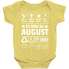 Born In August Baby Onesie