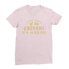 proud cousin of an awesome u.s marine Ladies Fitted T-Shirt