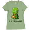 ninja diet (green) Ladies Fitted T-Shirt