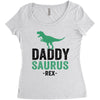 Daddysaurus Women's Triblend Scoop T-shirt