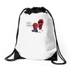 unicorn spidey Drawstring Bags