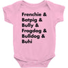 frenchies united Baby Bodysuit