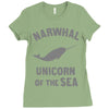narwhals Ladies Fitted T-Shirt