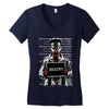 zombie prison photoshot Women's V-Neck T-Shirt