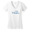 fish whisperer funny Women's V-Neck T-Shirt