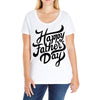 happy fathers day Ladies Curvy T-Shirt