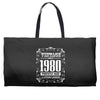 vintage made in 1980 perfectly aged a living legend Weekender Totes