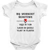 breakfast workout routine girls muscle top Baby Onesie