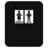 restroom sign sticker vinyl decal Mousepad