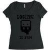 losing is fun! Women's Triblend Scoop T-shirt