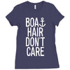 boat hair don't care (2) Ladies Fitted T-Shirt