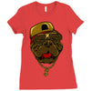 dog hip hop style Ladies Fitted T-Shirt