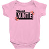 blessed aunitie with flower Baby Bodysuit
