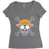 luffy pirate flag Women's Triblend Scoop T-shirt
