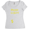 Muggle On Board Yellow Women's Triblend Scoop T-shirt
