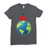 Snoopy Fishing Ladies Fitted T-Shirt