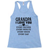 I Love You Grandpa Racerback Tank