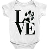 LOVE MY DOG Baby Onesie
