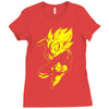 son goku dragonball z fun Ladies Fitted T-Shirt