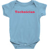 technician t shirt technics parody dj vinyl 1200 hip hop illest techno Baby Onesie
