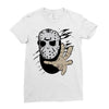 hockey mask halloween Ladies Fitted T-Shirt