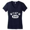 cat dad Women's V-Neck T-Shirt