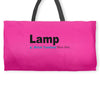 lamp   brick tamland likes this facebook thumbs up mens white t shirt Weekender Totes