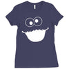 cookie monster Ladies Fitted T-Shirt